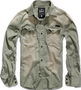 Hardee Denim oliv-grau - 100% хлопковая рубашка - уточняйте наличие