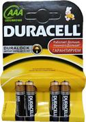 AAA батарейки Duracell, 4шт