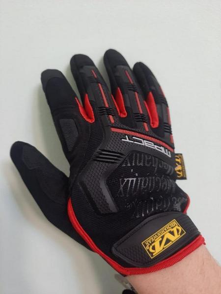 Перчатки Mechanix gloves тактические красно-чёрные