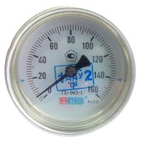 Термометр биметаллический осевой Дк63 L=60мм 160C ТБ63 Метер
