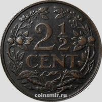 2 1/2 цента 1916 Нидерланды.