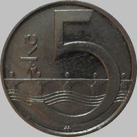 5 крон 2002 Чехия.