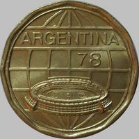 100 песо 1978 Аргентина. Чемпионат мира по футболу.