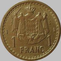 1 франк 1945 Монако.
