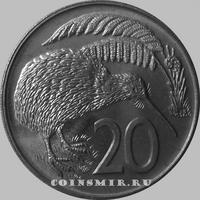 20 центов 1981 Новая Зеландия. Птица Киви.  