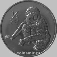 1/2 чона 2002 Северная Корея. Орангутан.