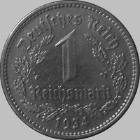 1 марка 1934 J Германия.