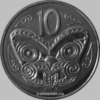 10 центов 1987 Новая Зеландия. Маска Маори.