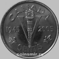5 центов 2005 Канада. 60 лет Победы в ВОВ.