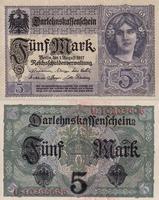5 марок 1917 Германия.