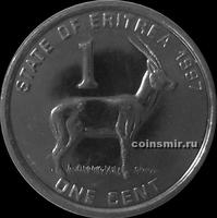 1 цент 1997 Эритрея. Газель.