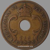 10 центов 1942 Британская восточная Африка.