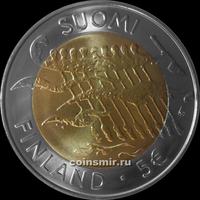 5 евро 2007 Финляндия. 90 лет независимости Финляндии.