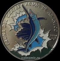1 песо 1994 Куба. Рыба-парусник.