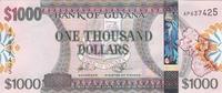 1000 долларов 2011 Гайана. 