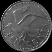 10 центов 1998 Барбадос. Чайка.
