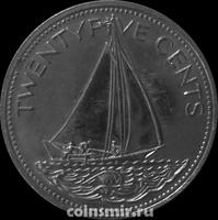 25 центов 2005 Багамские острова.