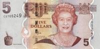 5 долларов 2007 - 2011 Фиджи.