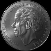 5 долларов 1974 Ямайка. Норман Вашингтон Мэнли – Премьер-министр Ямайки 1959–1962.