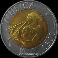 500 лир 1997 Сан-Марино.  Музыка.