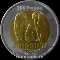 200 франков 2011 острова Кергелен. Пингвины.