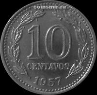 10 сентаво 1957 Аргентина.  