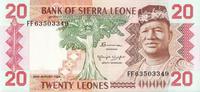 20 леоне 1984 Сьерра-Леоне.  
