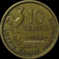 10 франков 1954 Франция. Без В.