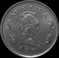2 цента 1972 Мальта.