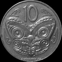 10 центов 1997 Новая Зеландия. Маска Маори.  (в наличии 1996 год)