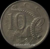 10 центов 1989 Австралия. Лирохвост.