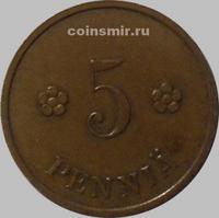 5 пенни 1932 Финляндия.