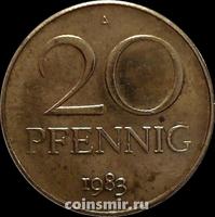 20 пфеннигов 1983 А Германия (ГДР).