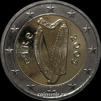 2 евро 2005 Ирландия. Кельтская арфа.