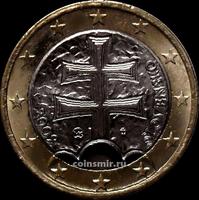 1 евро 2009 Словакия. Византийский крест.