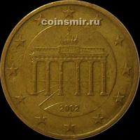 50 евроцентов 2002 G Германия.