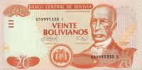 20 боливиано 1986 (2012) Боливия.