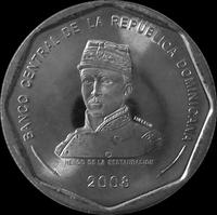 25 песо 2008 Доминиканская республика. (в наличии 2010 год)