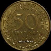 50 сантимов 1962 Франция.