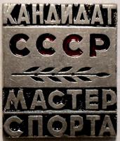 Значок Кандидат в Мастера спорта СССР.