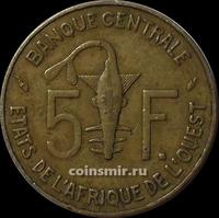 5 франков 1980 КФА BCEAO (Западная Африка). VF.