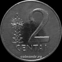 2 цента 1991 Литва. VF