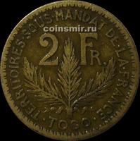 2 франка 1924 французское Того.
