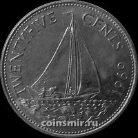 25 центов 1969 Багамские острова.