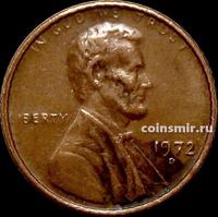 1 цент 1972 D США. Линкольн.