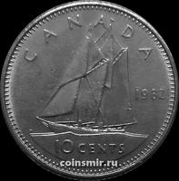 10 центов 1982 Канада. Парусник.