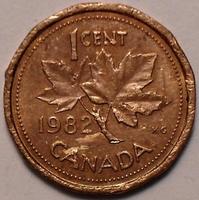 1 цент 1982 Канада. Состояние на фото.