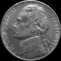 5 центов 1997 Р США. Томас Джефферсон.