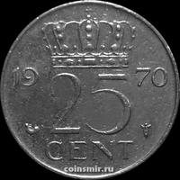 25 центов 1970 Нидерланды.