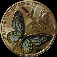 1 доллар 2016 Австралия. Бабочка Ричмонда.